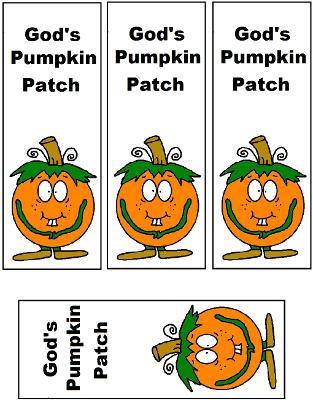 God's Pumpkin Patch Bookmarks