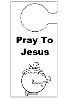  Pumpkin Pray To Jesus  Doorknob Hanger