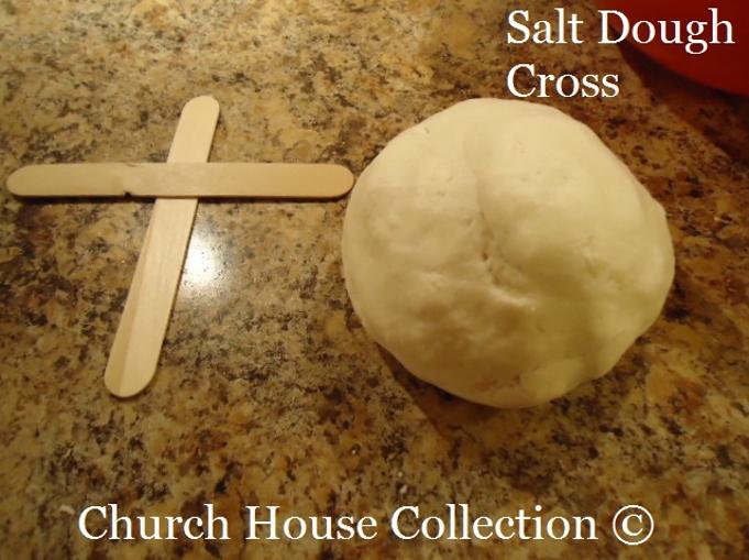 Easter salt dough cross