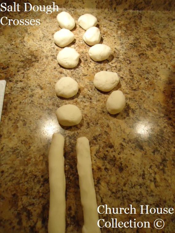 Easter salt dough cross