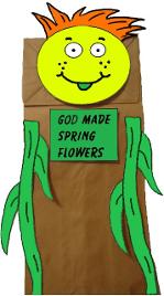 Spring Flower Paper Lunch Bag Craft for Sunday school Crafts