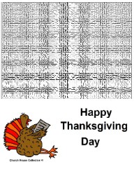 Thanksgiving Turkey Maze Hard