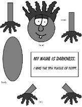 The 10 Plagues of Egypt Darkness Cutout Activity Crafts