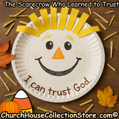 Scarecrow Paper Plate Bible Sunday School Craft