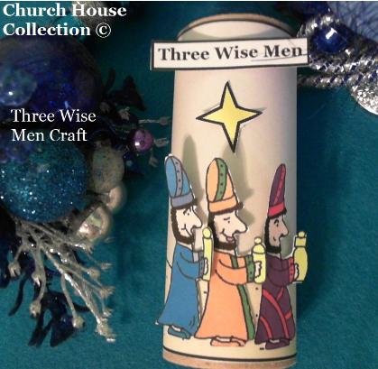 Three Wise Men Toilet Paper Roll Craft Christmas Sunday school kids