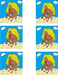 Turkey Doing Crafts Template