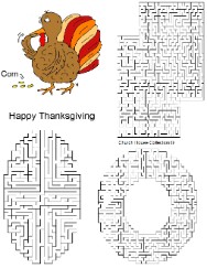 Thanksgiving Turkey  Eating Corn Maze