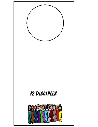Twelve Disciples Doorknob Hanger