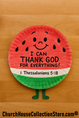 Watermelon Summer Bible Sunday School Crafts