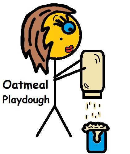 How to make oatmeal playdough