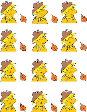 Scarecrow Stickers- Fall Crafts
