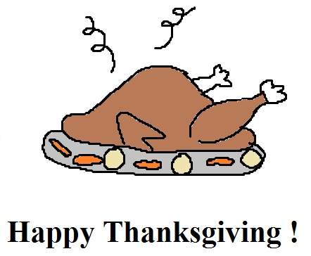 Happy Thanksgiving Turkey Dinner Template